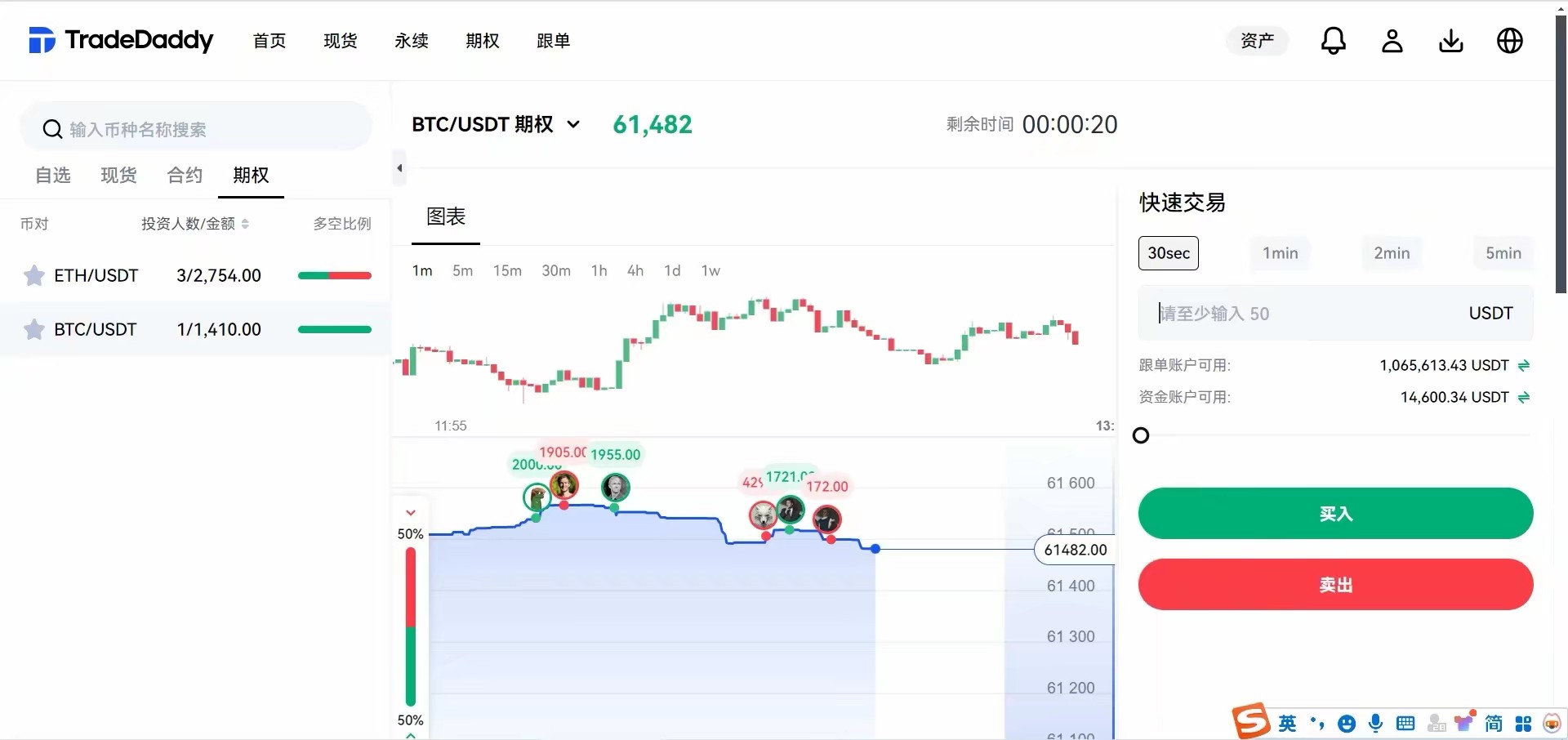 新版国际运营版Java区块链交易所源码币币+永续+期权+机器人