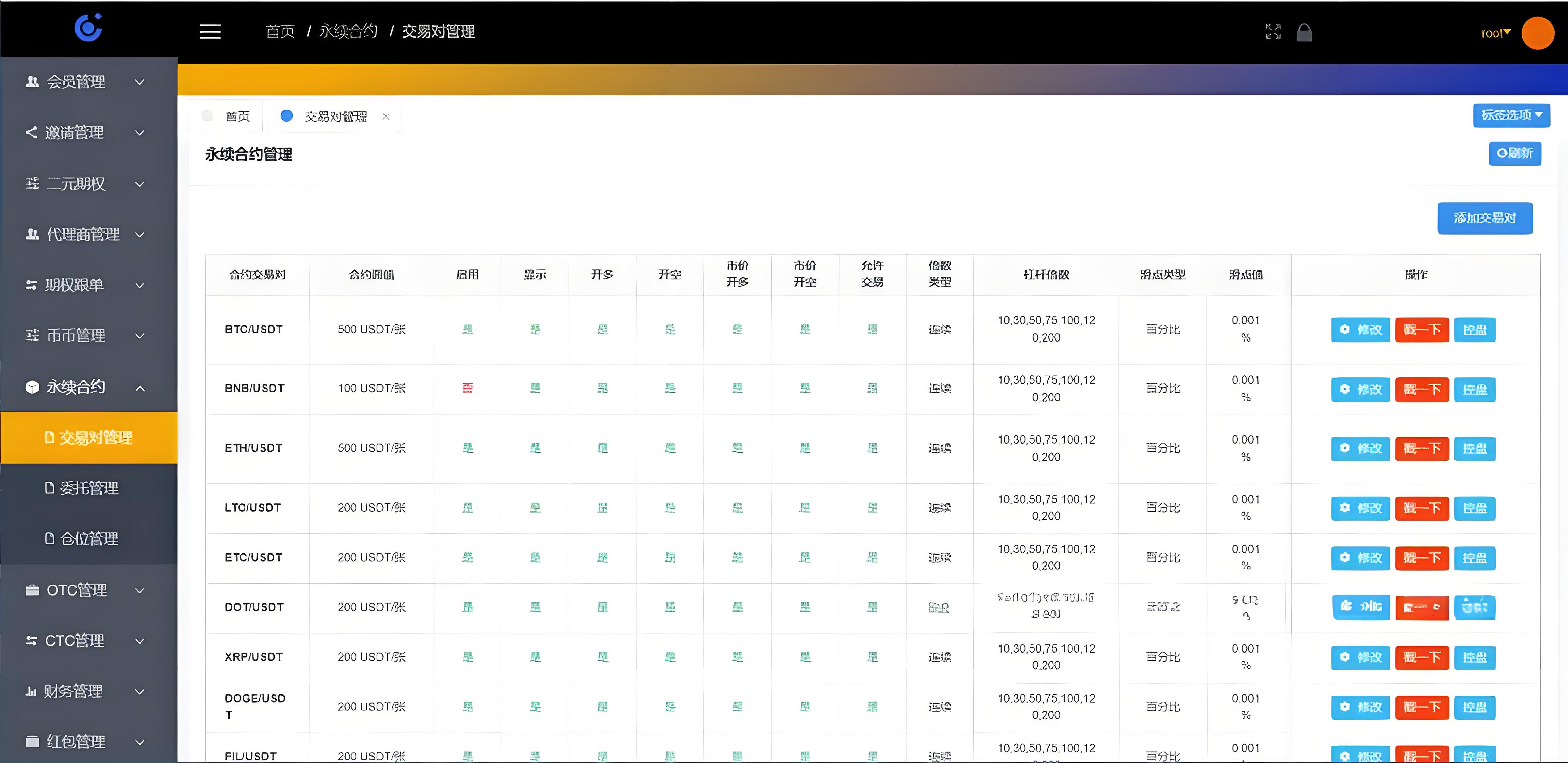 新版国际运营版Java区块链交易所源码币币+永续+期权+机器人